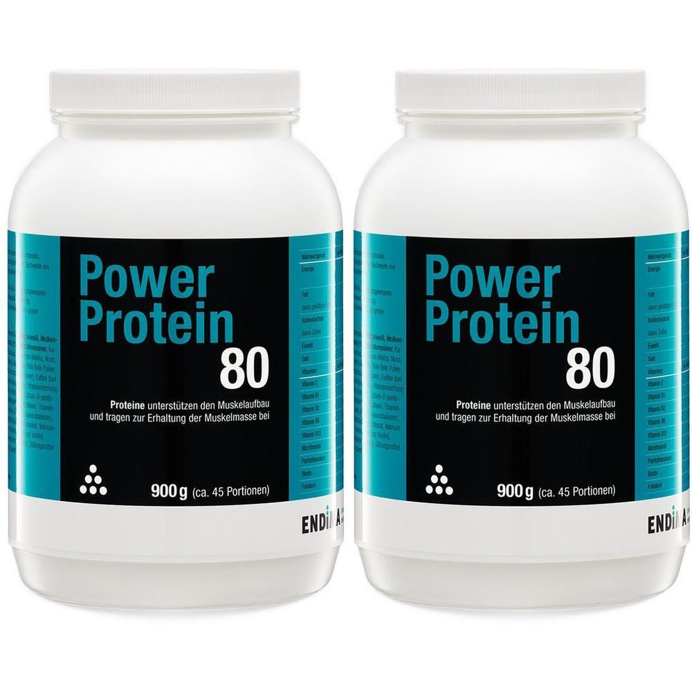 Power Protein 80 Vanille Pulver 2x 2x900 g