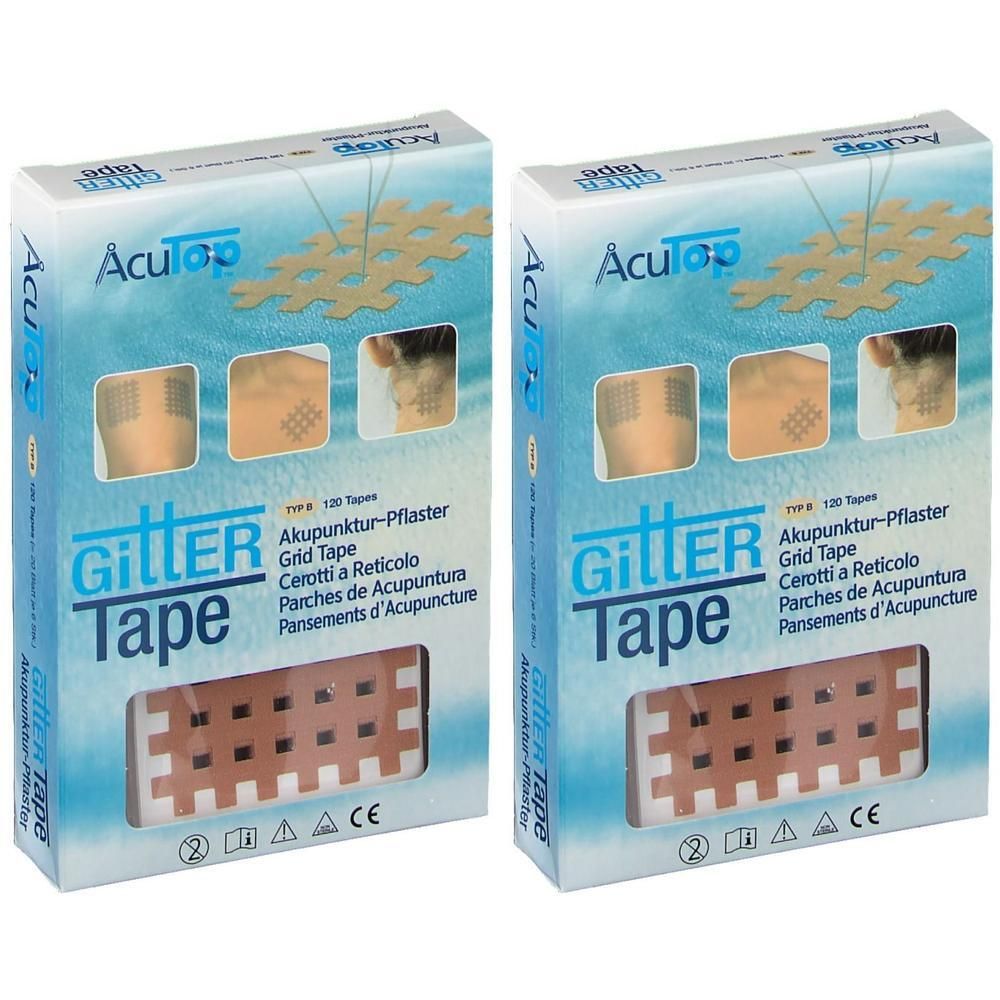 Gitter Tape AcuTop 3x4 cm 2x 2x20x6 St Pflaster