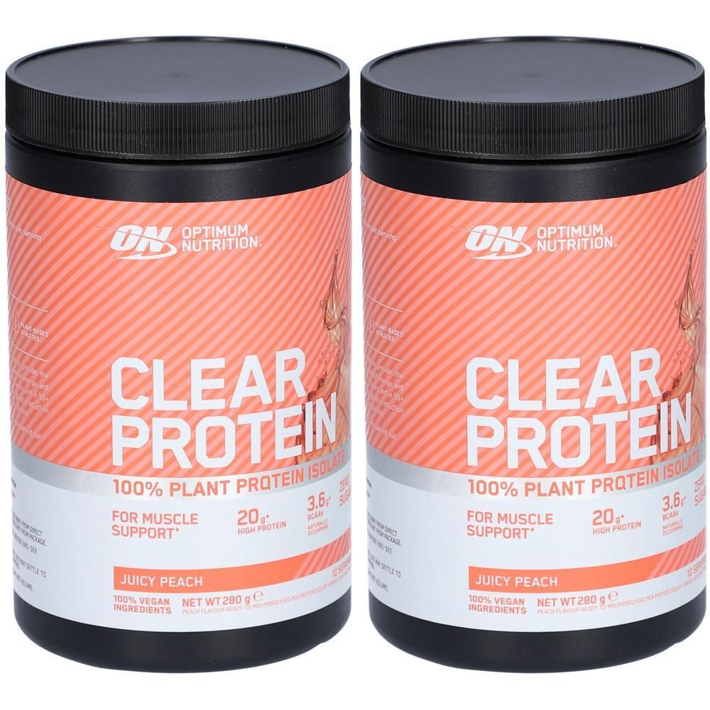 Optimum Nutrition Gold Standard Clear Plant 280g Peach 2x 2x280 g