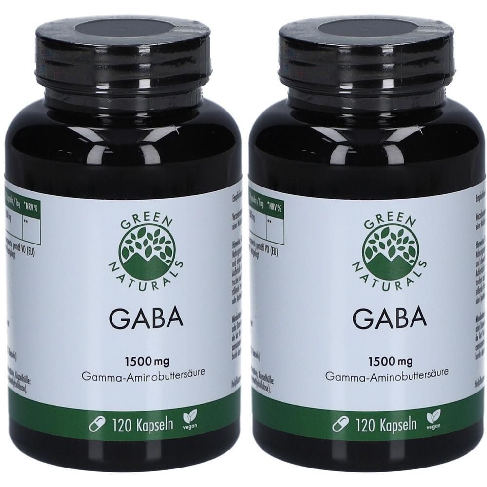 Green Naturals Gaba 1500 mg vegan Kapseln 2x 2x120 St