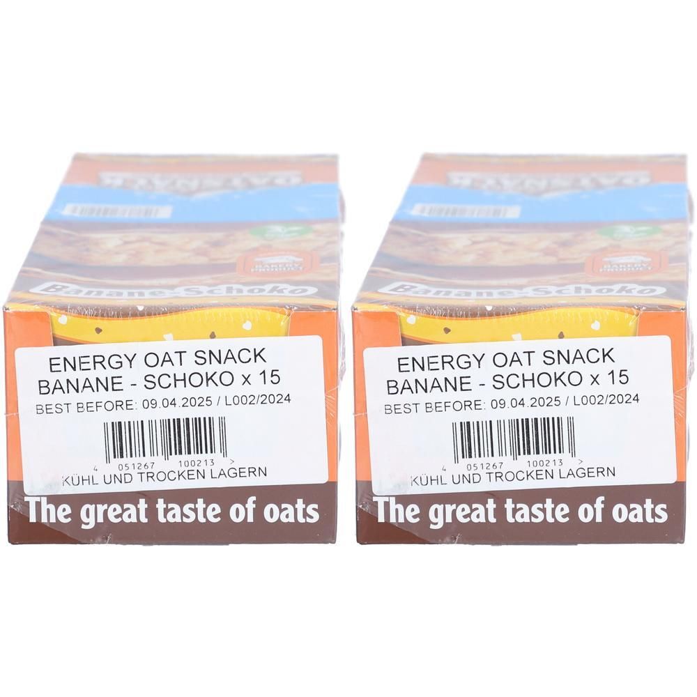 Oat Snack Riegel - Banane Schoko 65 g 15 Stk. 2x 2x15x65