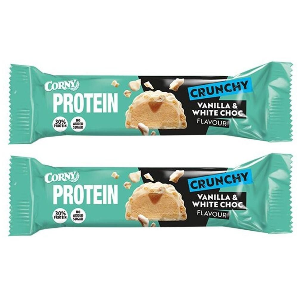 Corny Crunchy Protein Vanilla & White Chocolate 45g 2x 2x45 g