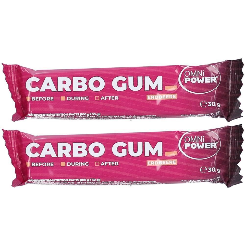 Omni Power Carbo GUM Erdbeer 2x 2x30 g