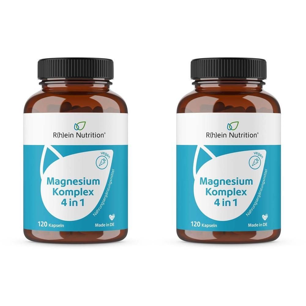 Magnesium Komplex 4in1 hochdosiert vegan Kapseln 2x 2x120 St