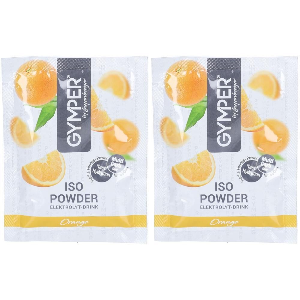 Gymper ISO Powder Elektrolyt-Drink Orange 2x 2x40 g Pulver