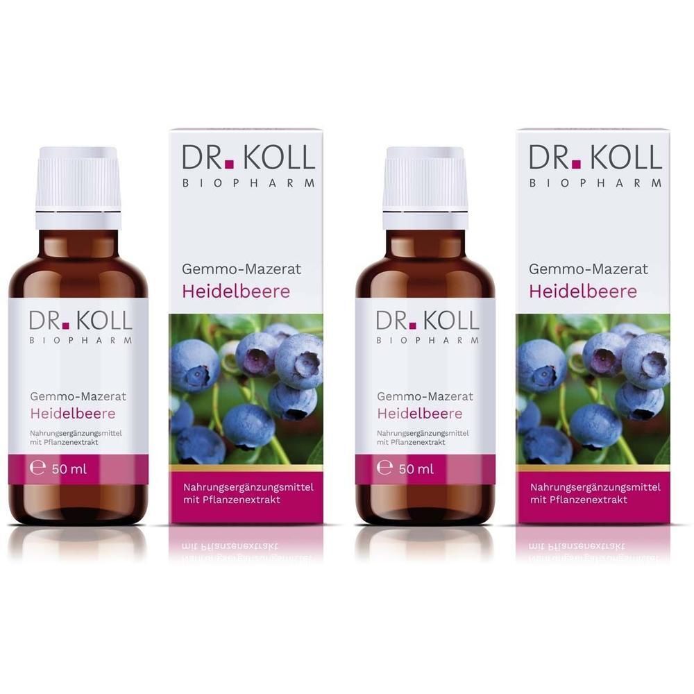 Gemmo-Mazerat Heidelbeere Dr.Koll Vacci.myrti.Tro. 2x 2x50 ml Tropfen