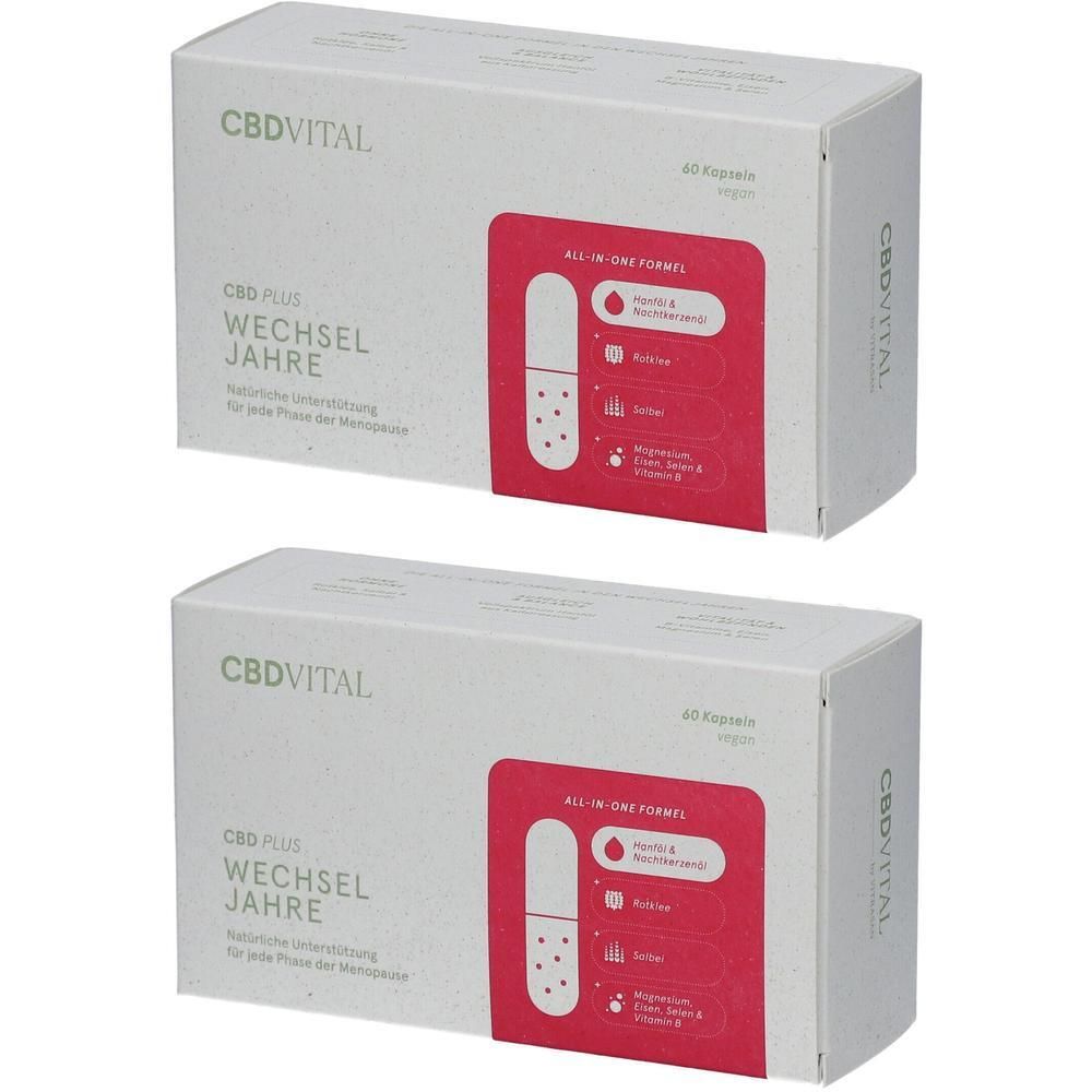 CBD Plus Wechseljahre Kapseln 2x 2x60 St