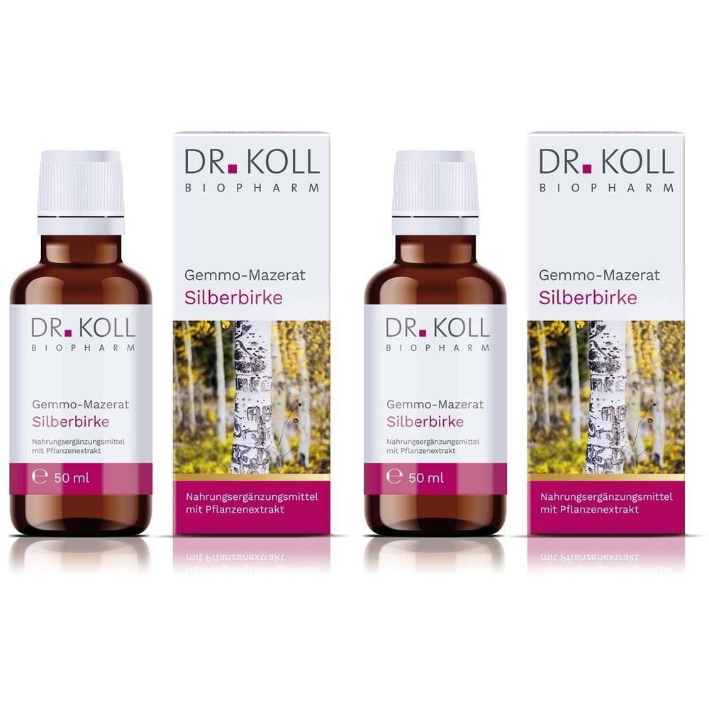 Gemmo-Mazerat Silberbirke Dr.Koll Betula alba Tro. 2x 2x50 ml Tropfen