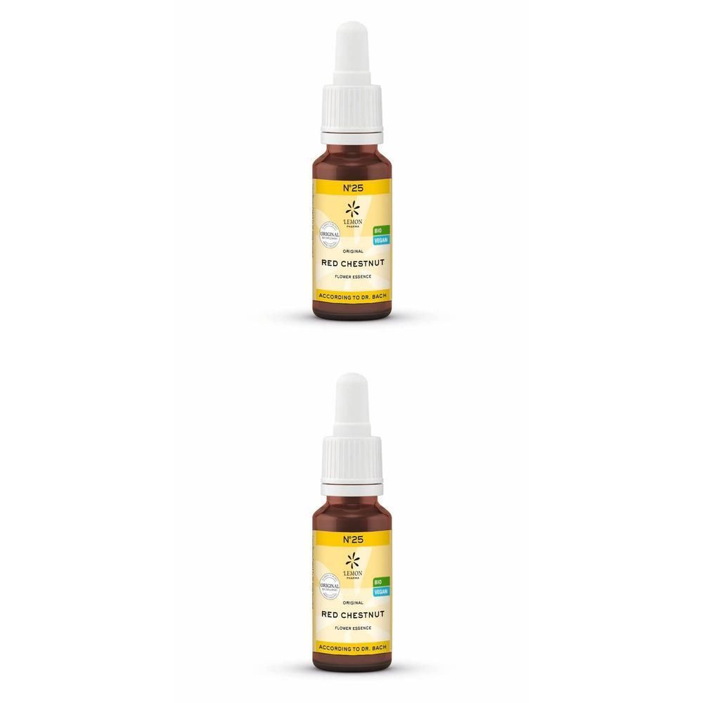 Bachblüten No.25 Red Chestnut Bio 2x 2x20 ml
