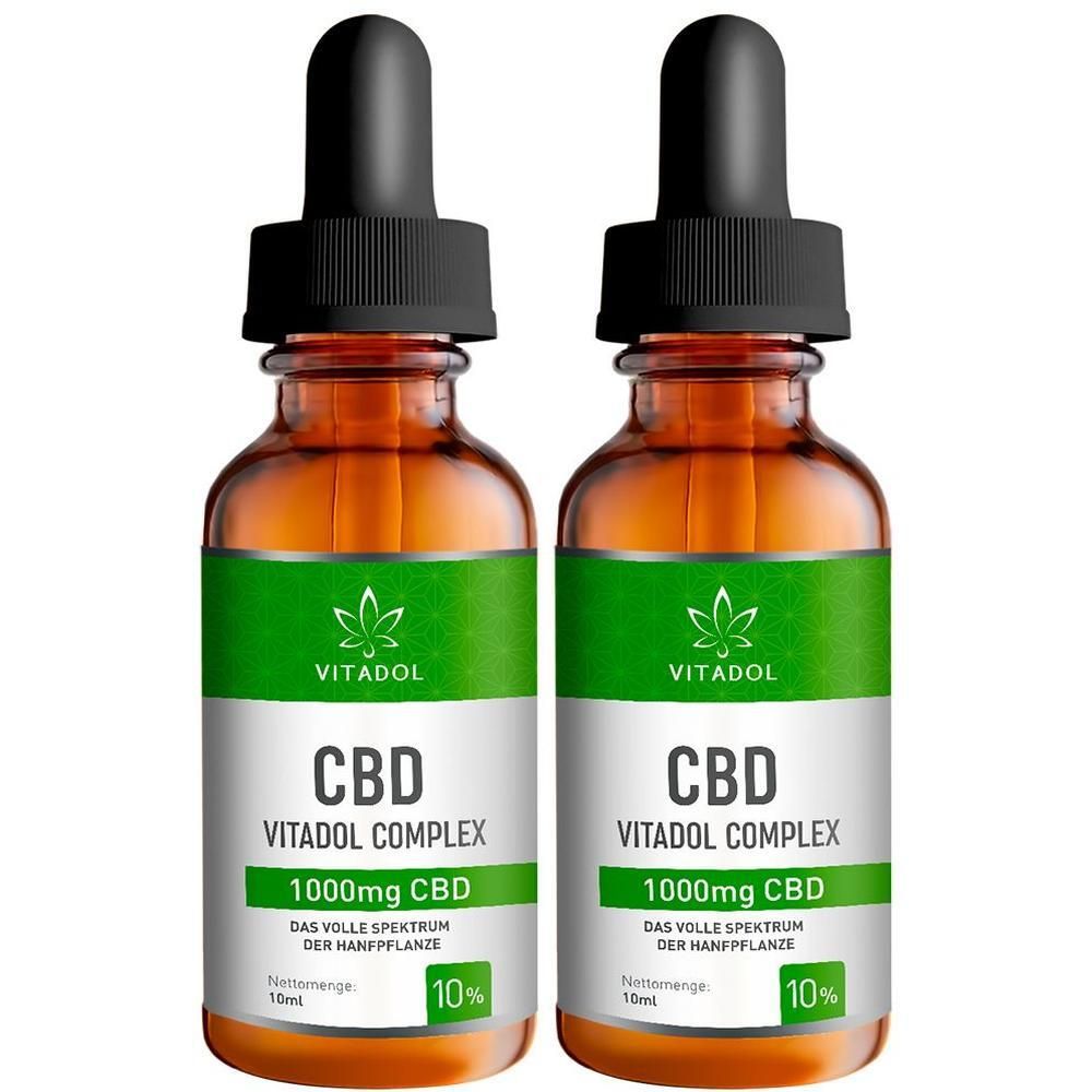 Vitadol Complex 10% CBD Mundöl 2x 2x10 ml Öl