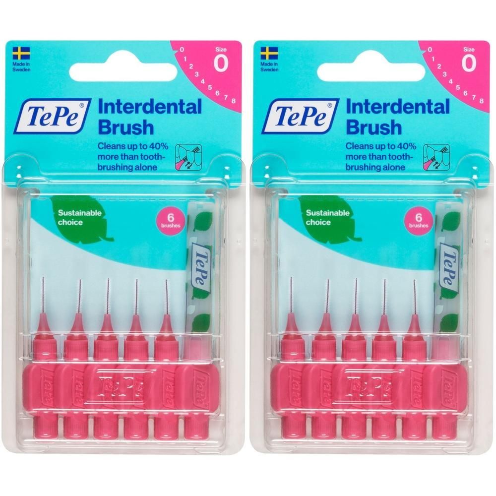 Tepe Interdentalbürste 0,4mm pink 2x 2x6 St Zahnbürste