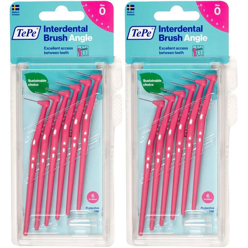 Tepe Angle Interdentalbürste 0,4mm pink 2x 2x6 St Zahnbürste