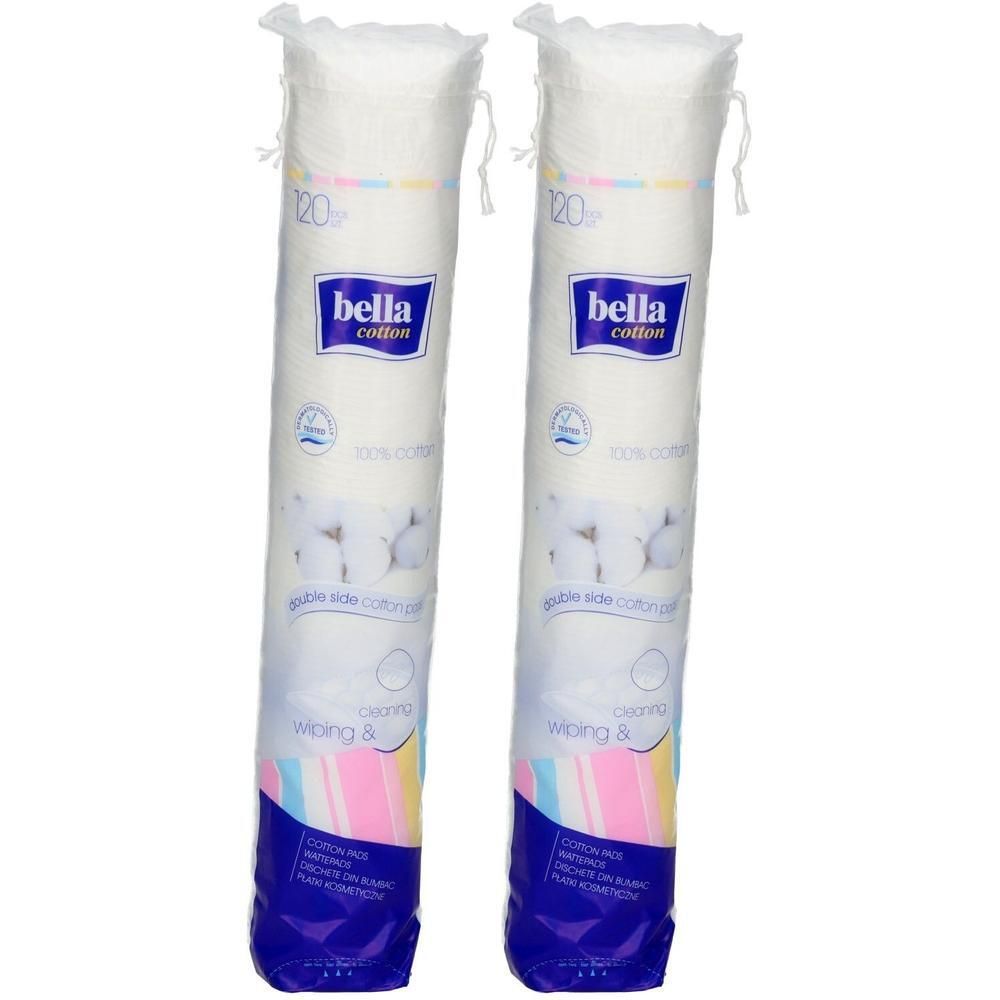 Bella Duo-Wattepads rund Cotton 2x 2x120 St Watte