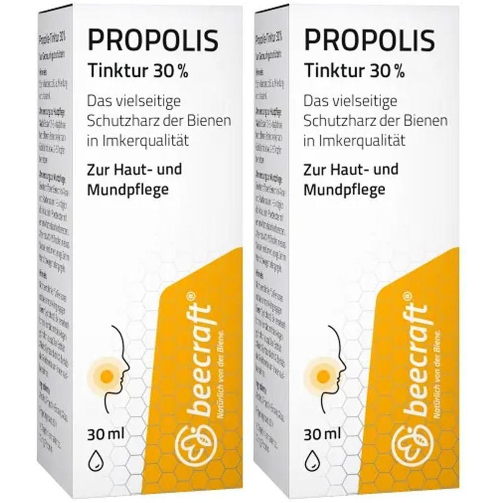 Beecraft Propolis Tinktur 30% 2x 2x30 ml Tropfen