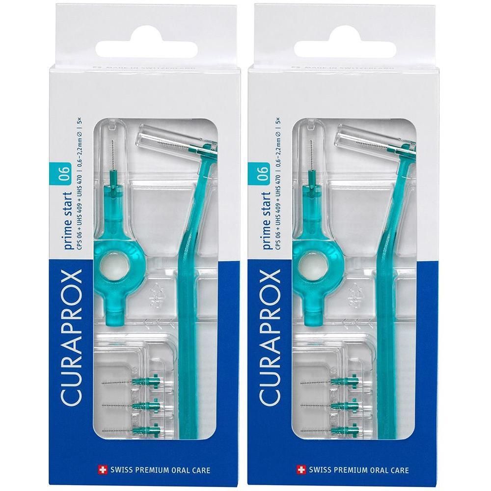Curaprox Interdental Set CPS 06 mm türkis 5+2 St 2x 2x1 Zahnbürste