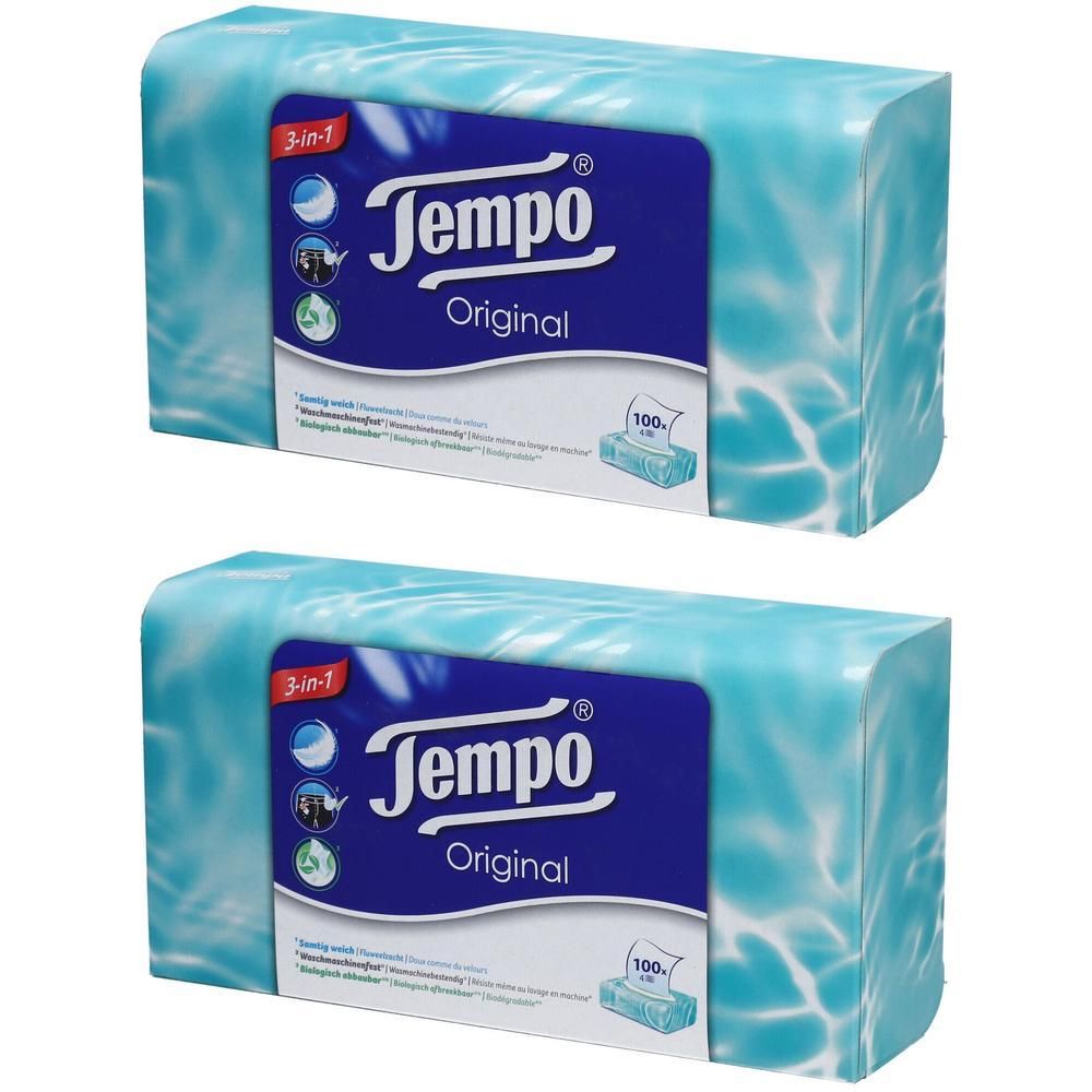 Tempo Original Taschentücher Box 2x 2x1x100 St