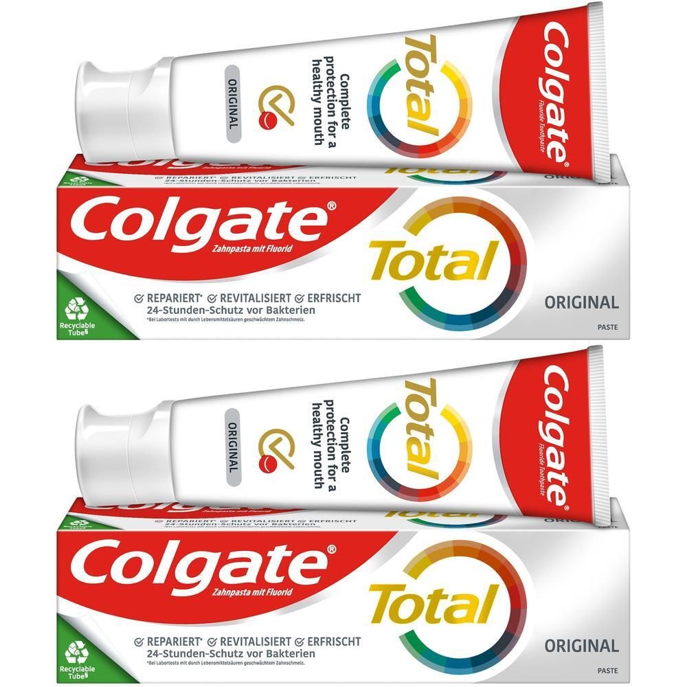 Colgate Total Original Zahnpasta 2x 2x75 ml