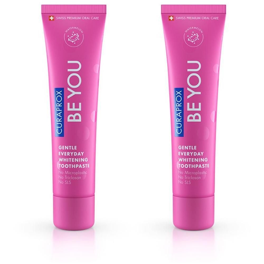 Curaprox be you Zahnpasta Wassermelone rosa 2x 2x60 ml