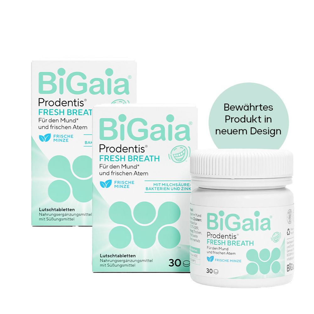 BiGaia Prodentis® Fresh Breath– Probiotische Lutschtabletten Frische Minze