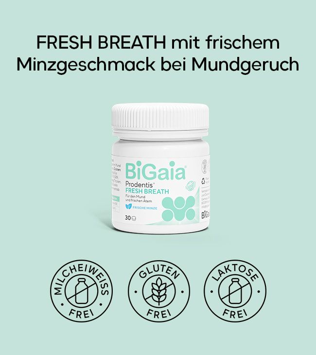 BiGaia Prodentis® Fresh Breath– Probiotische Lutschtabletten Frische Minze
