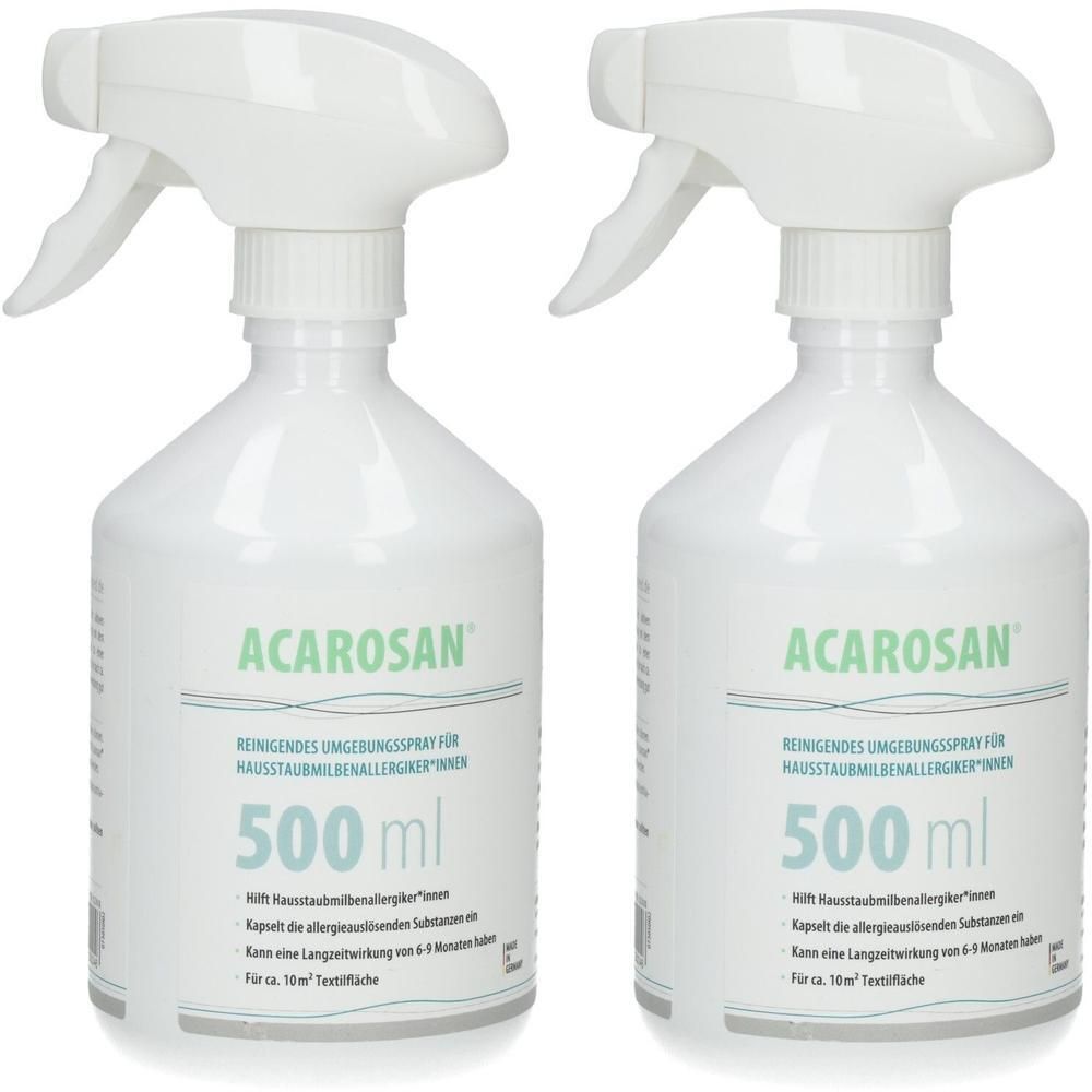 Acarosan duo Sprühlösung Anti-Hausstaubmilben-Spr. 2x 2x500 ml Lösung