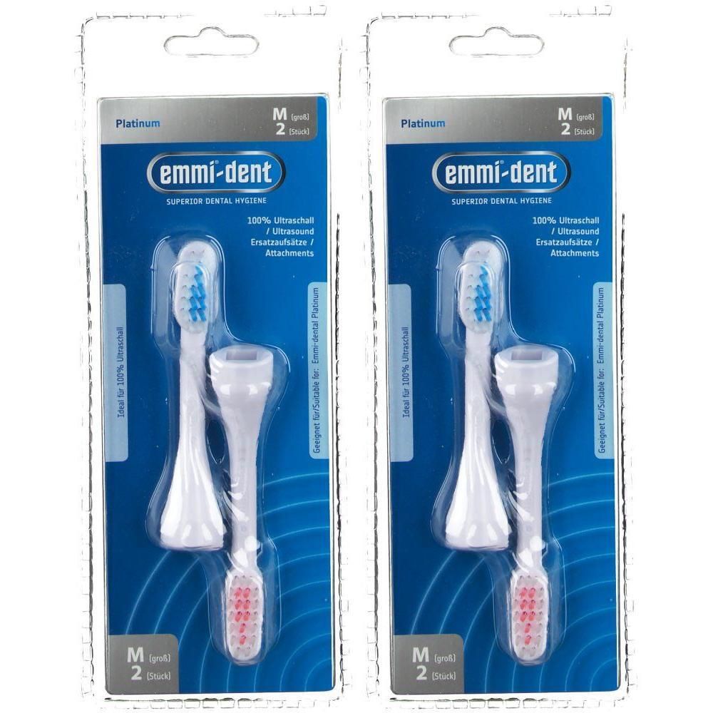 Emmi-Dent Ultraschall 4.0 Bürstenkopf Erwachsene 2x 2x2 St Zahnbürste
