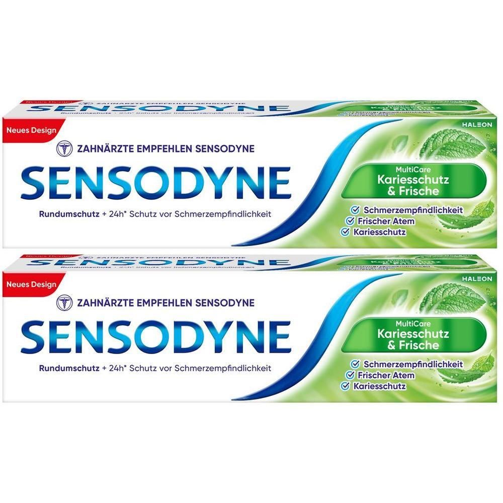 Sensodyne MultiCare Kariesschutz & Frische Zahnpa. 2x 2x75 ml Zahnpasta