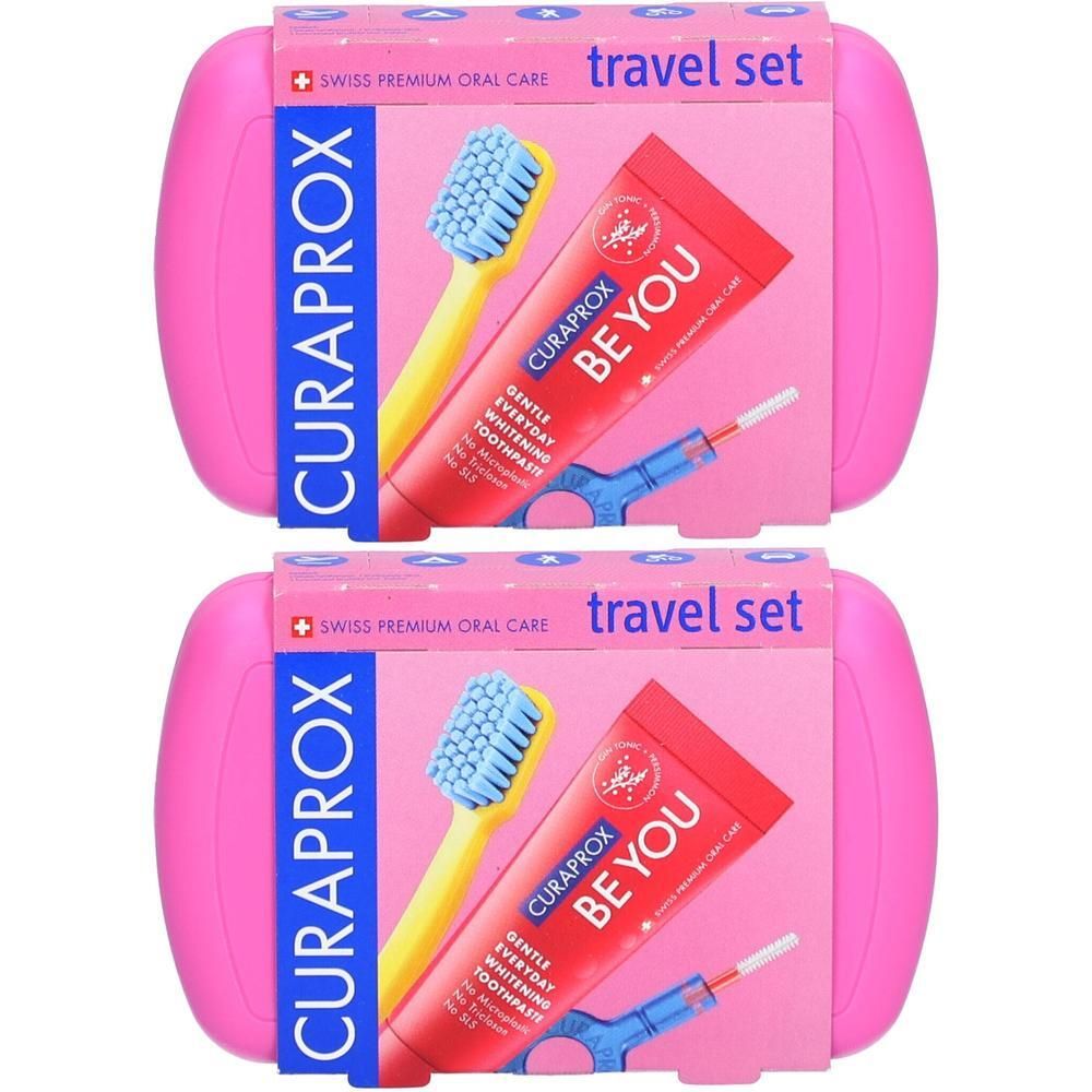 Curaprox Travel-Set rosa 2x 2x1 St