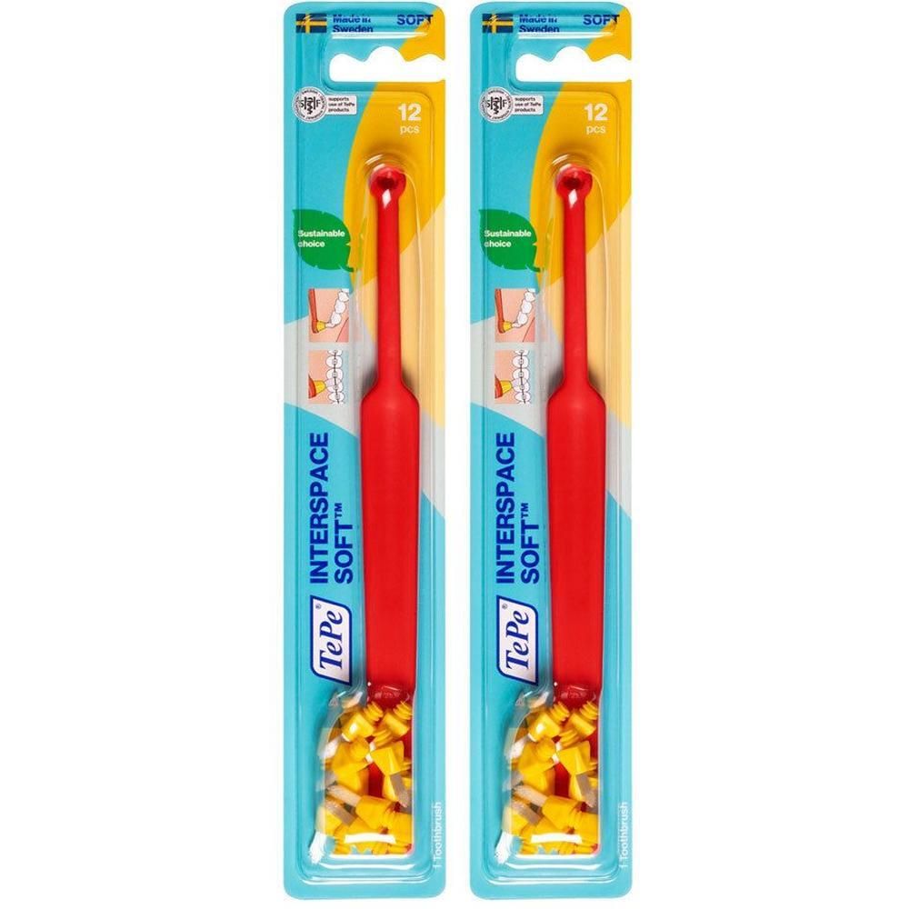 Tepe Interspace Winkelbürste soft m.12 Wechselk. 2x 2x1 St Zahnbürste