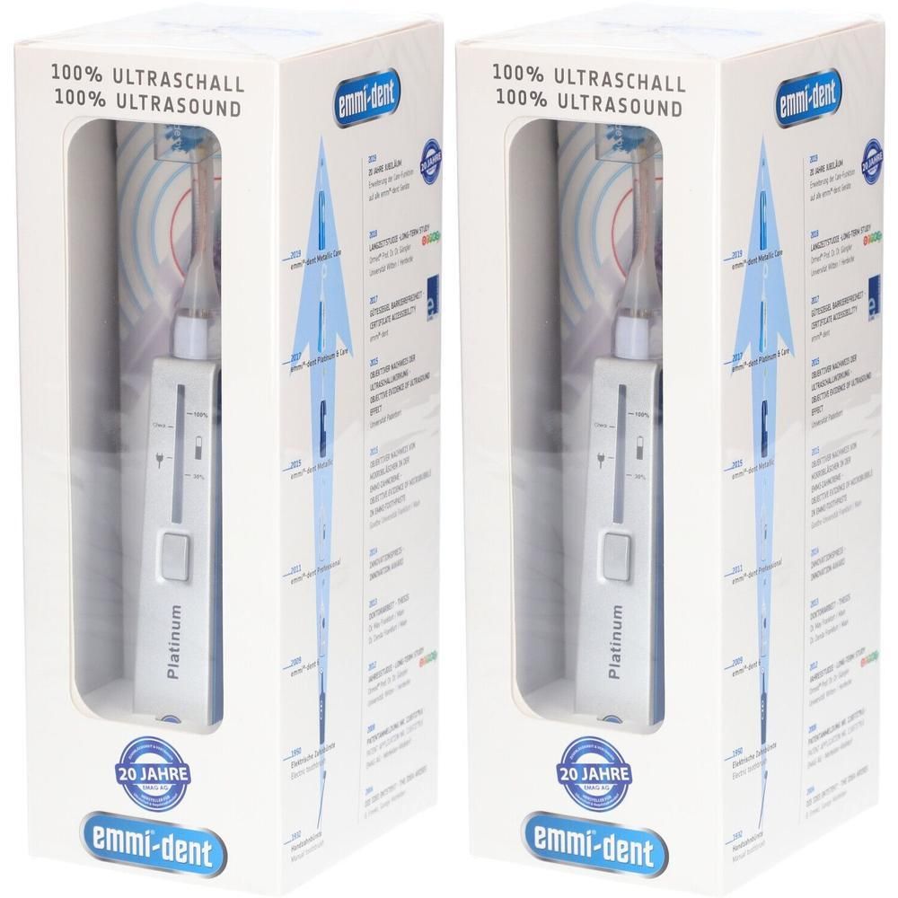 Emmi-Dent Ultraschall Zahnbürste Care 4.0 2x 2x1 St
