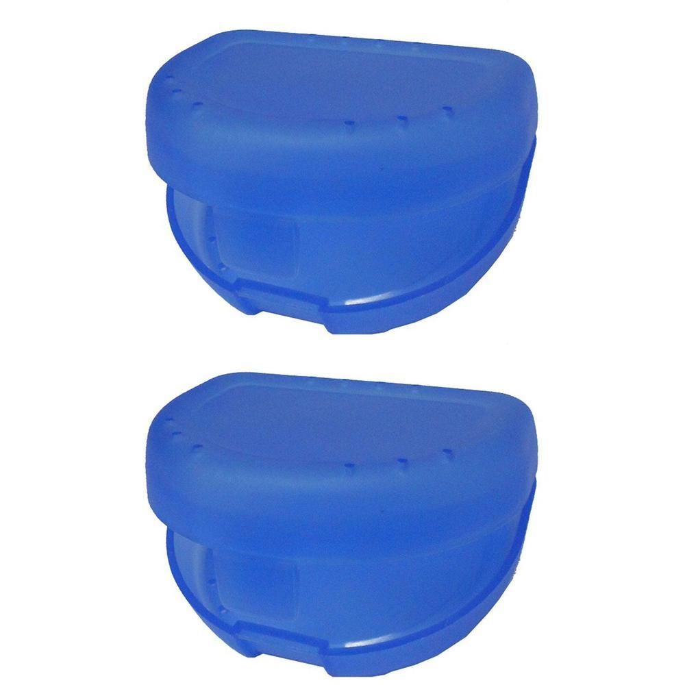 Zahnspangenbox small hellblau transparent 2x 2x1 St