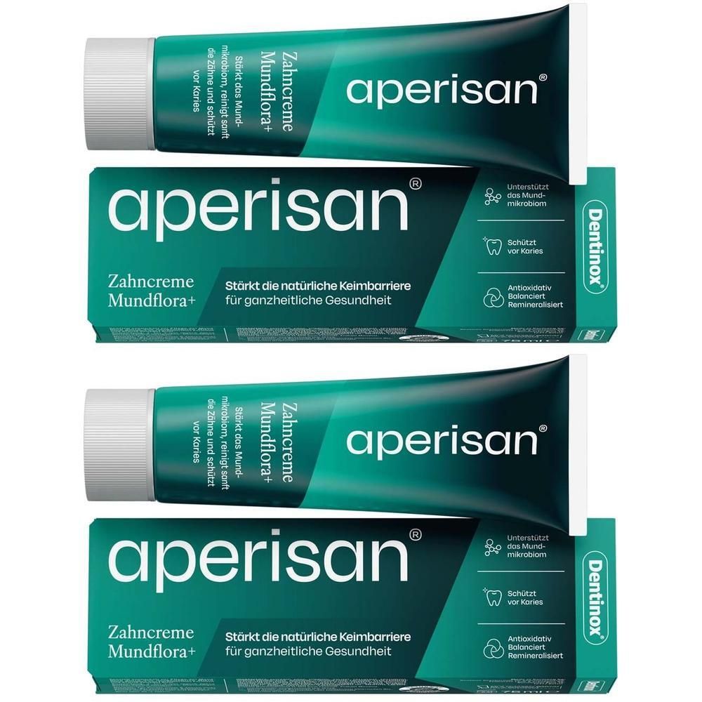 Aperisan Zahncreme Mundflora+ 2x 2x75 ml