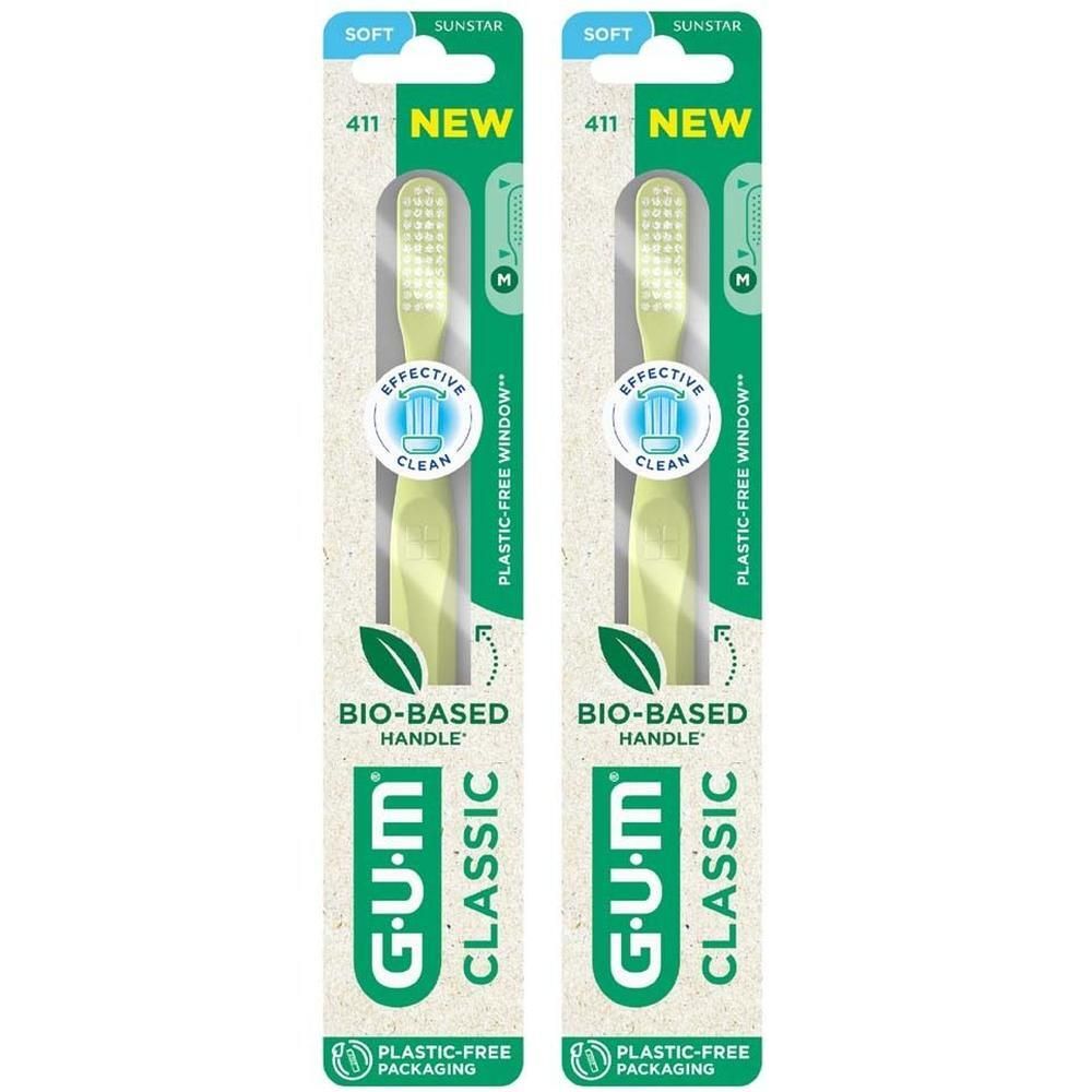 GUM großer Kopf soft Zahnbürste 2x 2x1 St