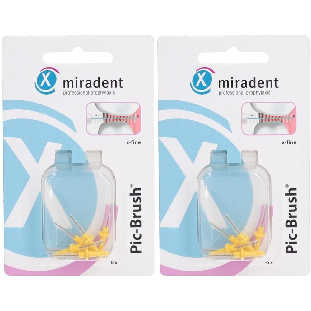PIC Brush Interdentalb.Ersatzb.1,8 mm gelb 2x 2x6 St Zahnbürste