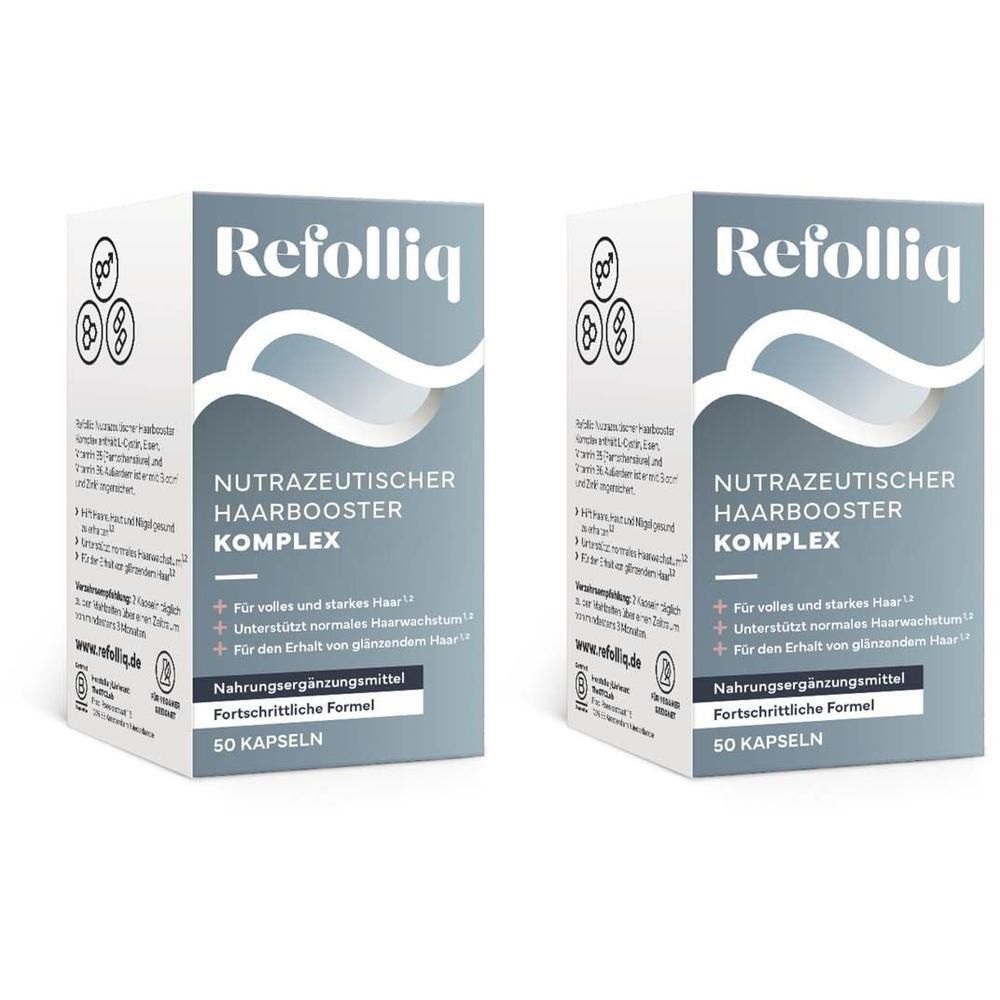 Refolliq nutrazeutischer Haarbooster Komplex Kaps. 2x 2x50 St Kapseln