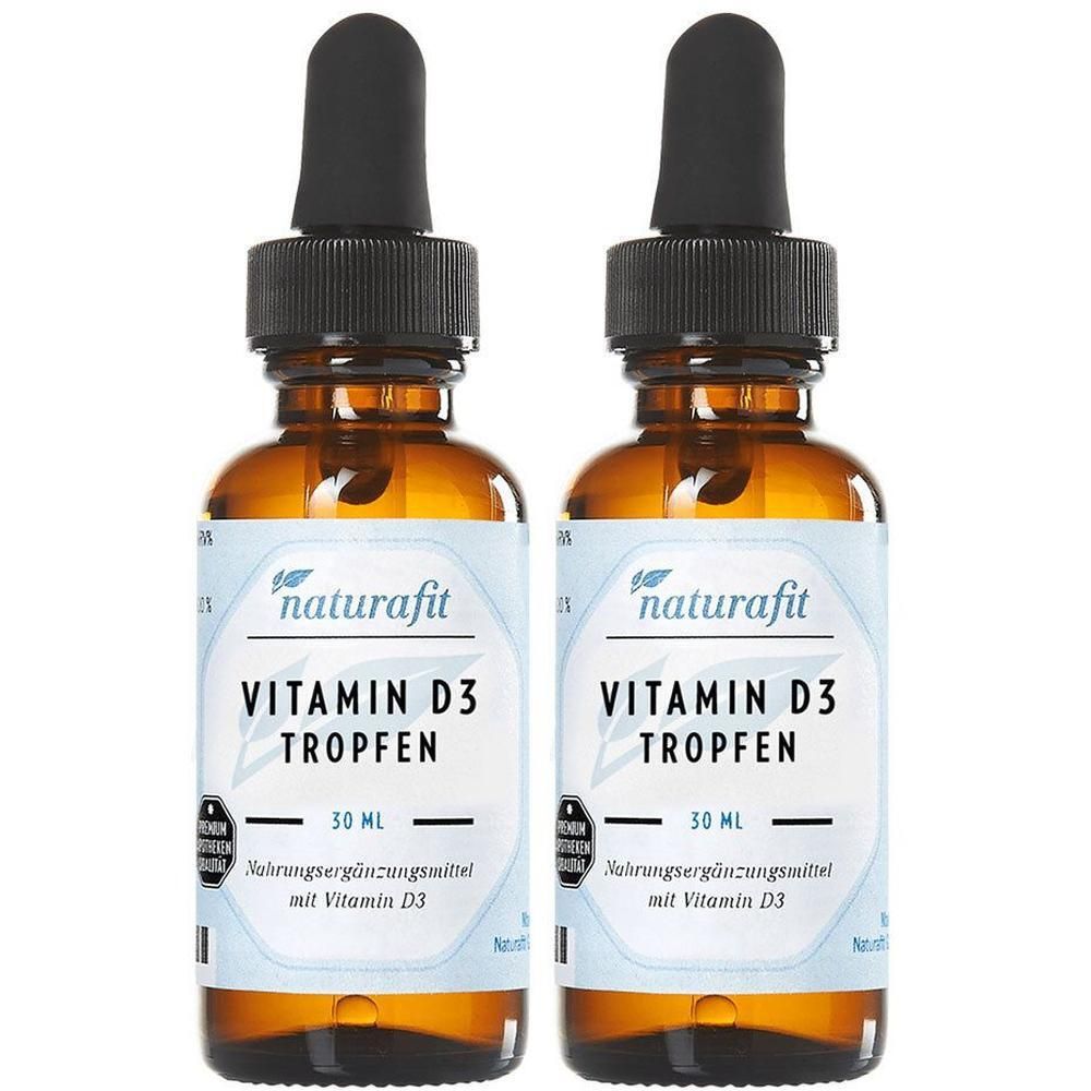 Naturafit Vitamin D3 800 I.e. Tropfen 2x 2x30 ml zum Einnehmen