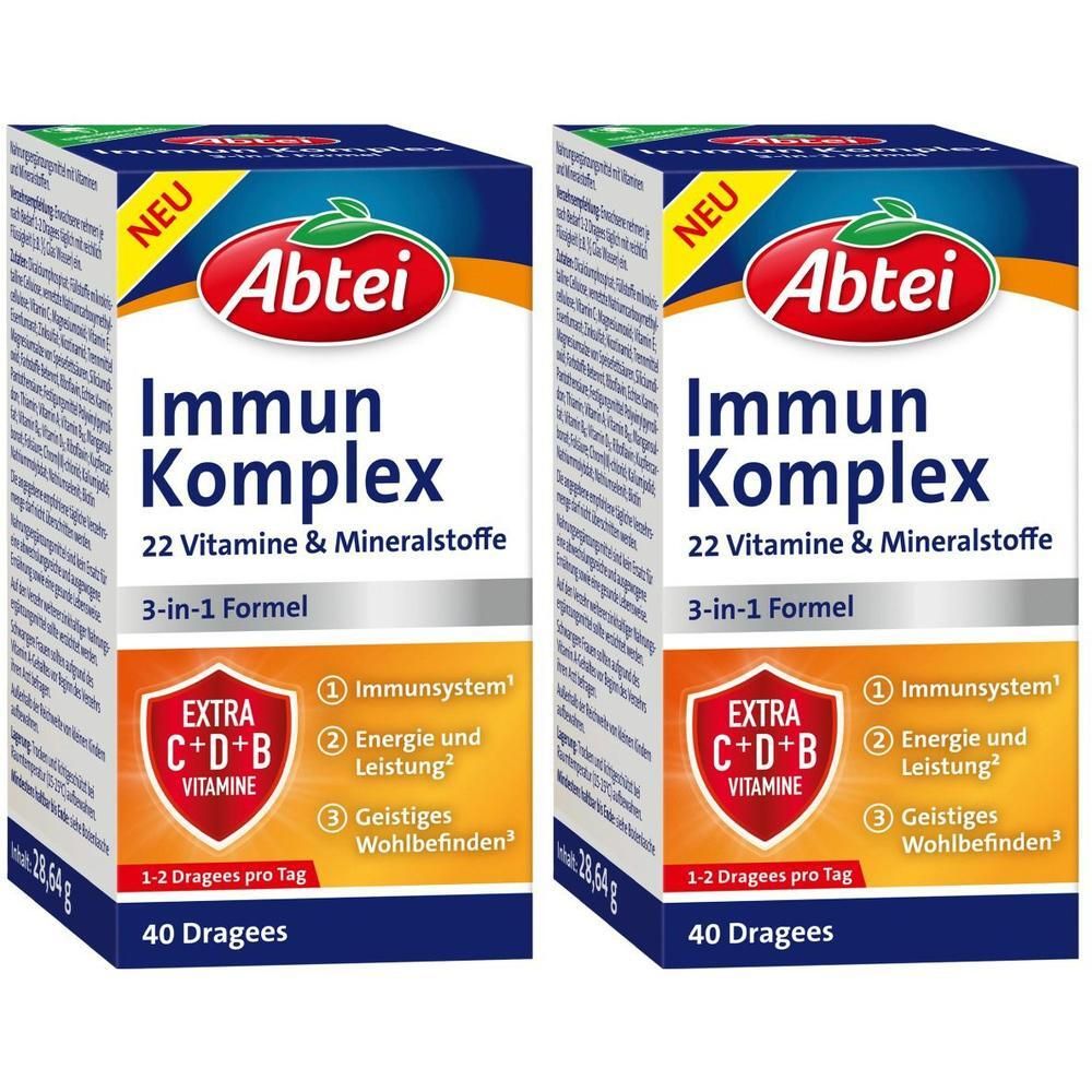 Abtei Immun Komplex Dragees 2x 2x40 St
