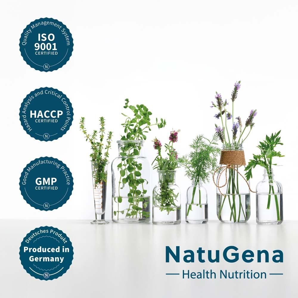 Zertifizierungen: ISO 9001, HACCP, GMP. Deutsches Produkt.