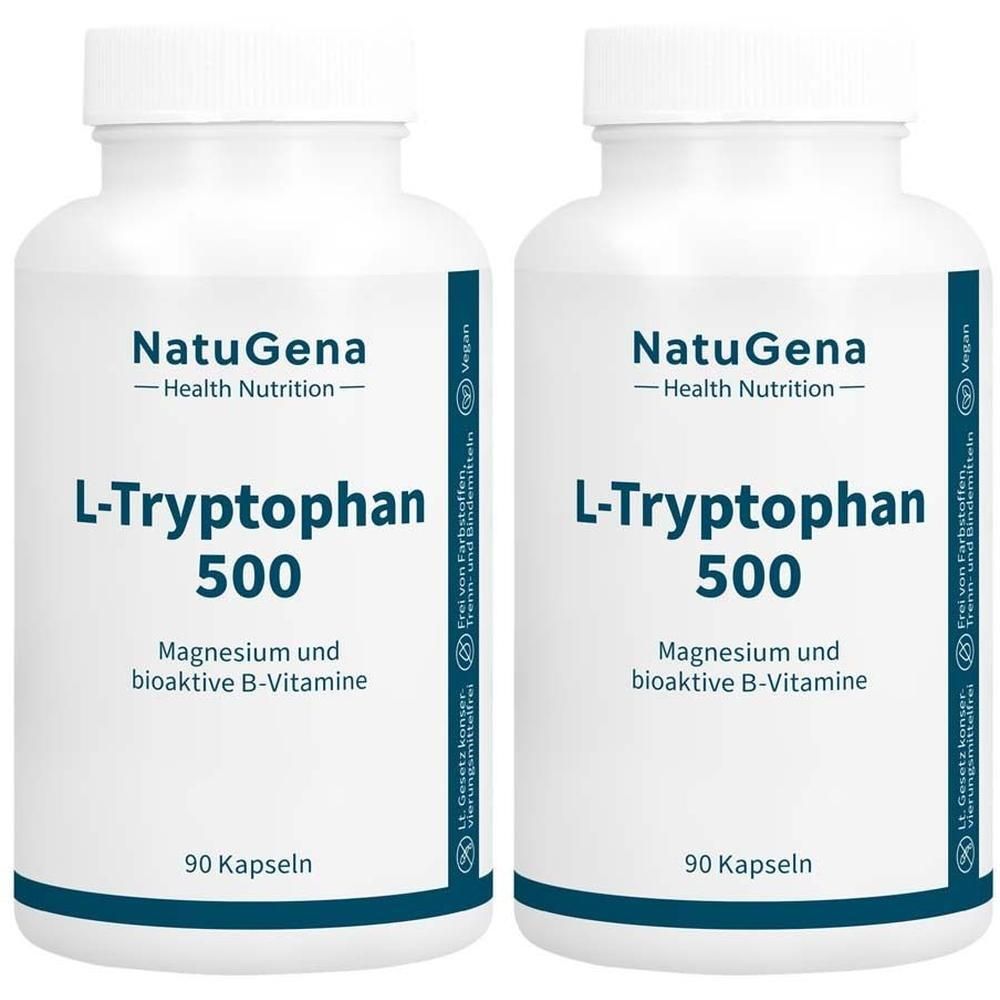 L-Tryptophan 500 Magnesium+B-Vitamine Kapseln 2x 2x90 St