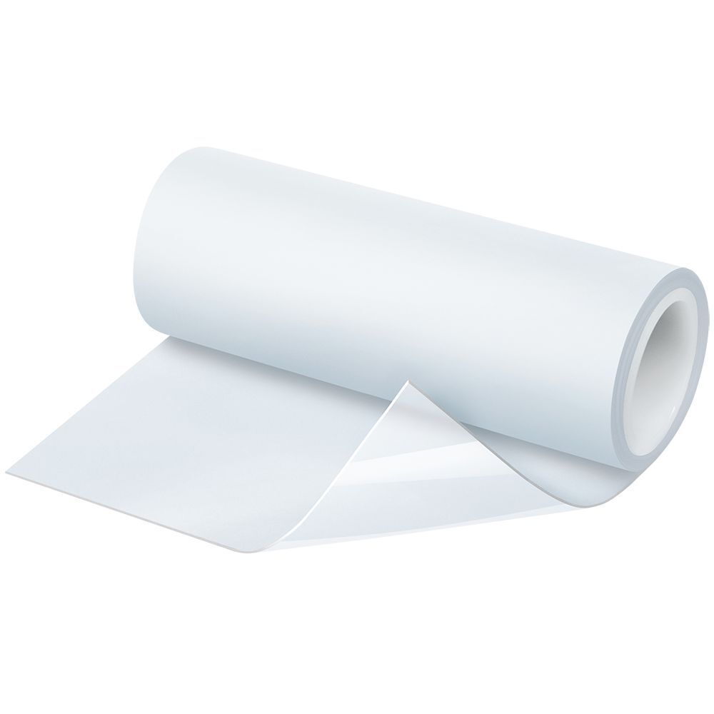 Rolle transparentes Folienverband. Ein Ende ist abgerollt und liegt flach.