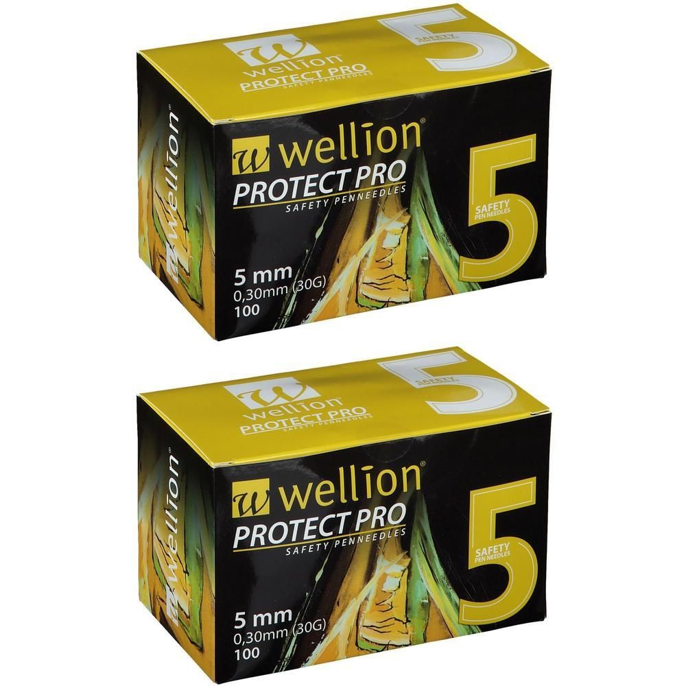 Wellion Protect PRO Sicherh.Pen-Nadeln 30 G 5 mm 2x 2x100 St Kanüle