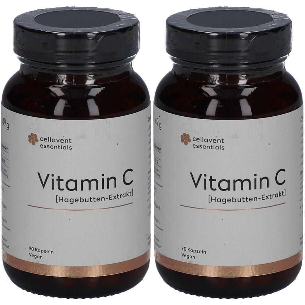 Cellavent essentials Vitamin C Hagebutten-Extr.Kps 2x 2x90 St Kapseln