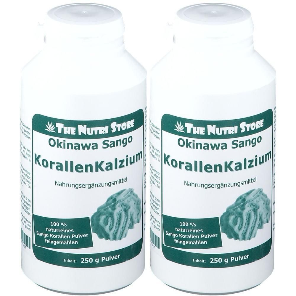 Korallen Kalzium 100% rein Pulver 2x 2x250 g