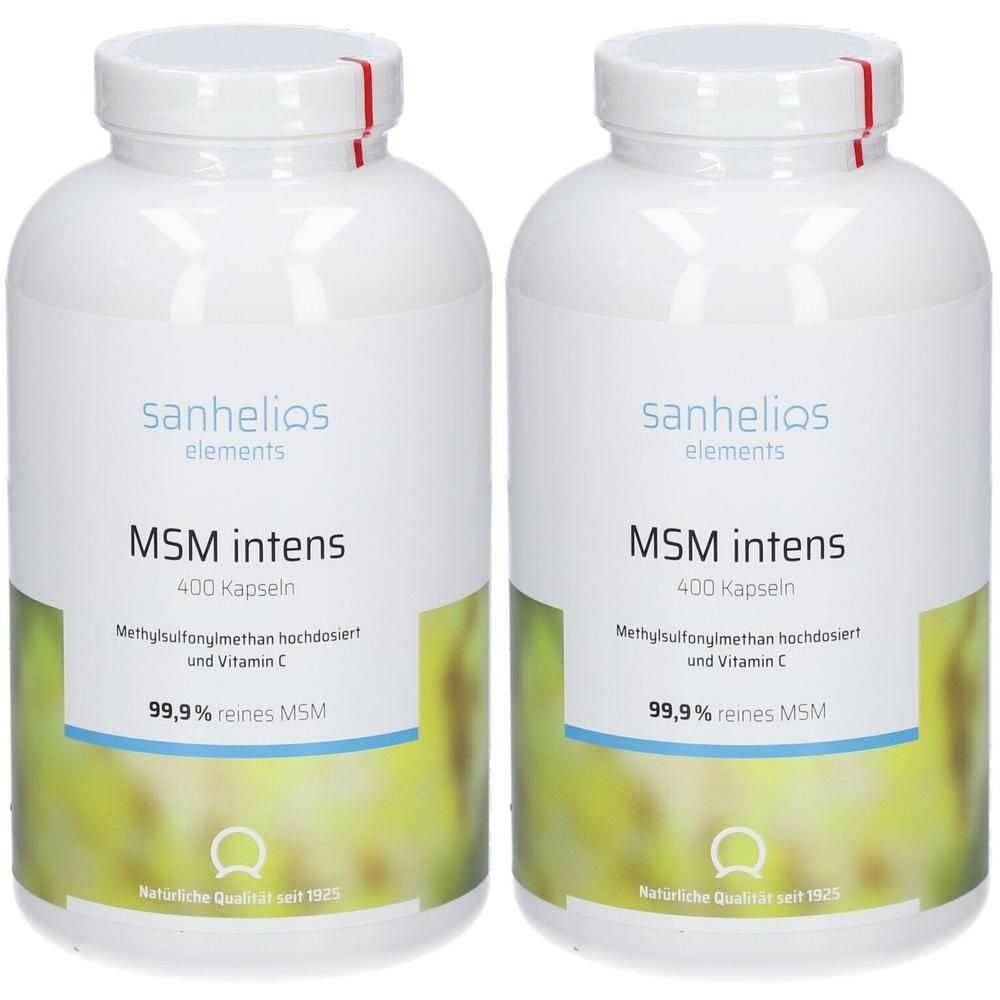 Sanhelios MSM Kapseln intens 1600 mg 2x 2x400 St