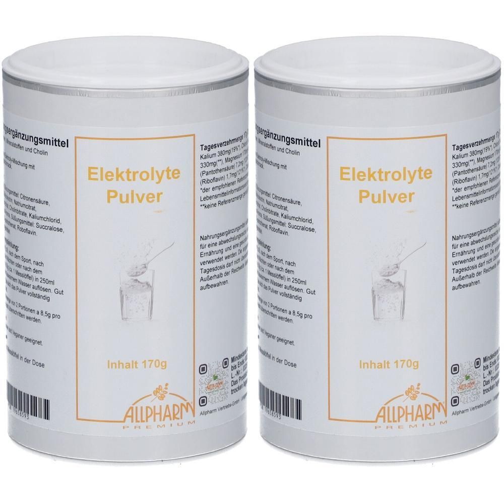 Elektrolyte Pulver Allpharm Premium 2x 2x170 g