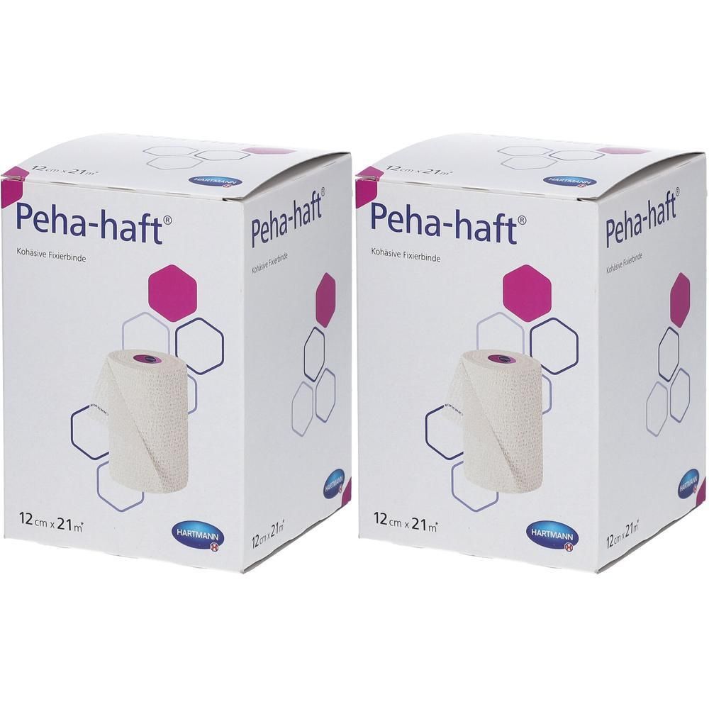 Peha-Haft Fixierbinde latexfrei 12 cmx21 m 2x 2x1 St Binden