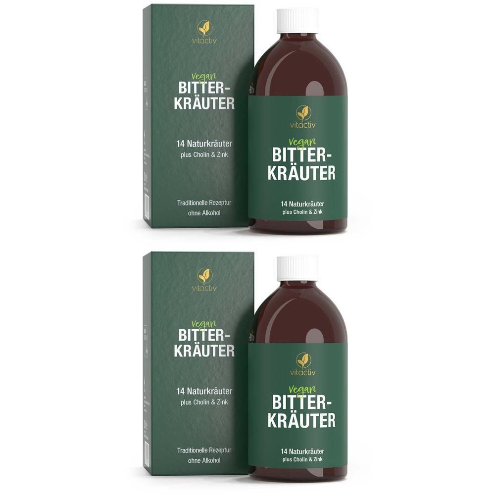 Bitterkräuter ohne Alkohol Tropfen 2x 2x200 ml