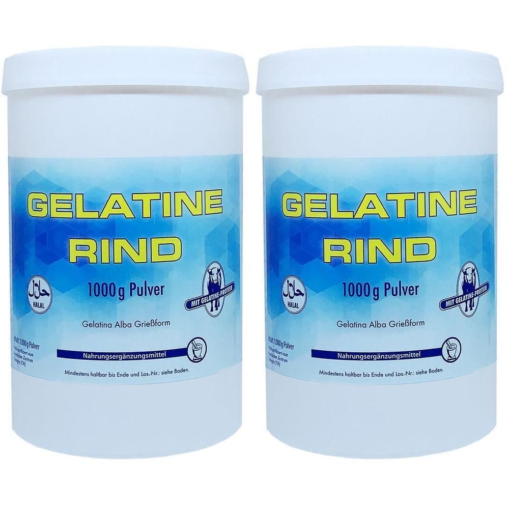 Gelatine Rind Pulver Halal 2x 2x1000 g