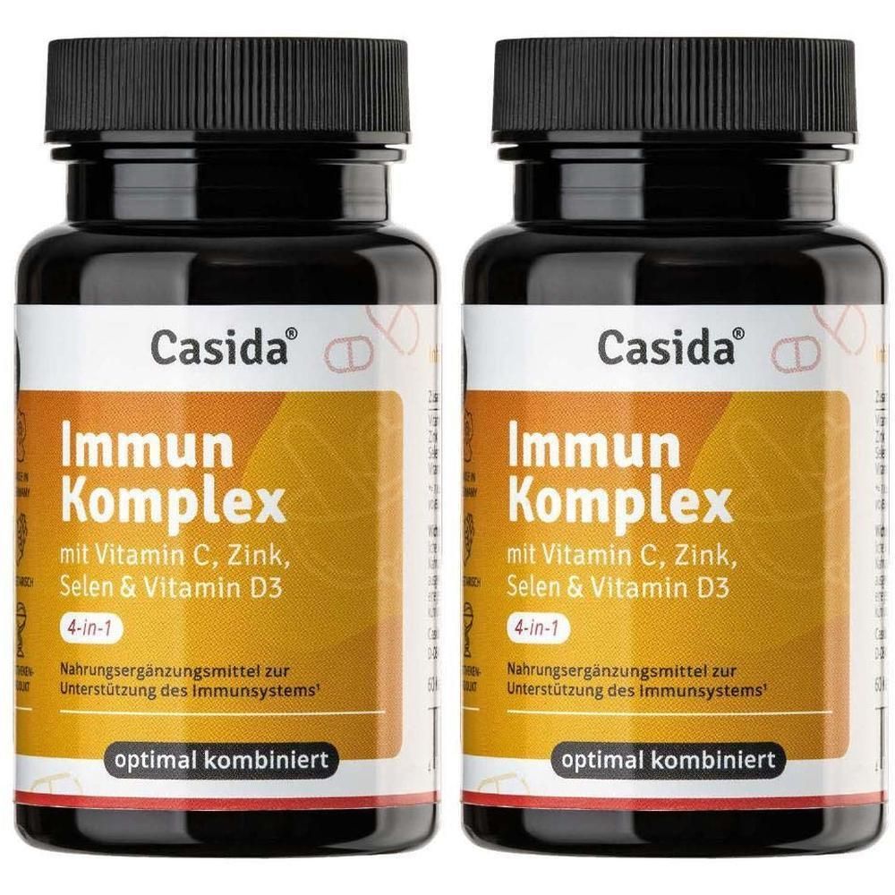 Immun Komplex Vitamin C+Zink+Selen+Vitamin D3 Kps. 2x 2x60 St Kapseln