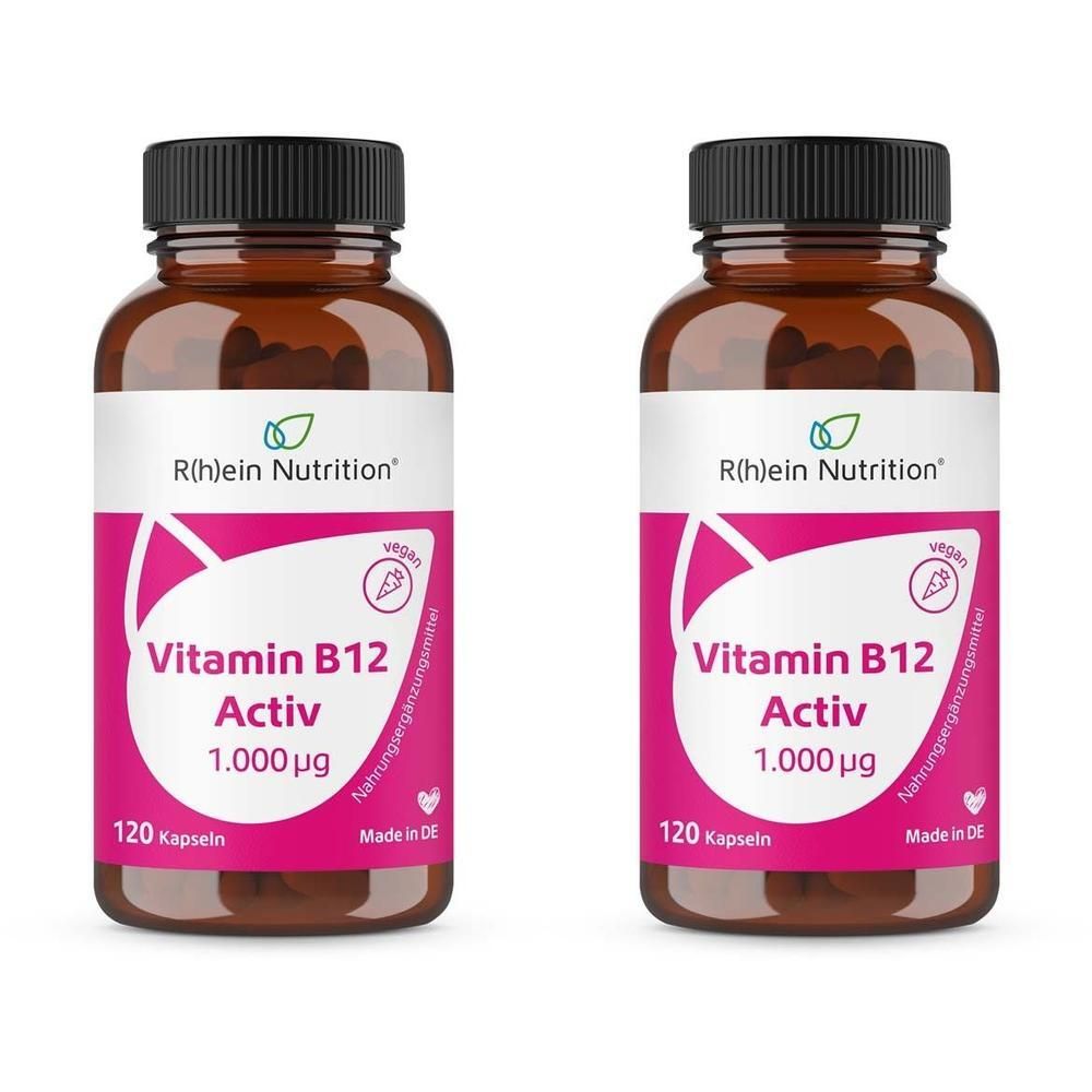 Vitamin B12 Activ 1000 µg hochdosiert+vegan Kaps. 2x 2x120 St Kapseln